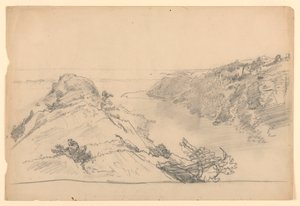 Estudio para "Del Paraíso al Purgatorio, Newport" de William Trost Richards