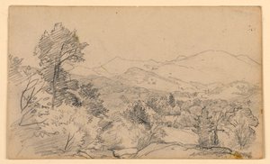 Estudio de paisaje de William Trost Richards