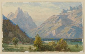 Estudio de paisaje, Noruega de William Trost Richards
