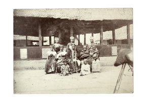 Jefes nativos y harén, tierra Mendi de William Turnbull Balmer