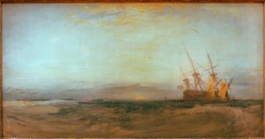 Un barco encallado de Joseph Mallord William Turner