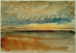 Un atardecer tormentoso de Joseph Mallord William Turner