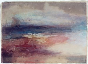 Vista costera al atardecer de Joseph Mallord William Turner