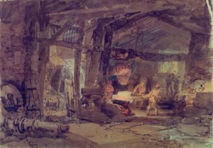 El interior de una fundición de hierro de Joseph Mallord William Turner