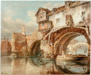 El viejo puente galés en Shrewsbury de Joseph Mallord William Turner