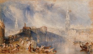 Inverness, desde el otro lado del río Ness de Joseph Mallord William Turner