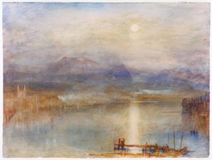 Luz de luna sobre el lago de los Cuatro Cantones