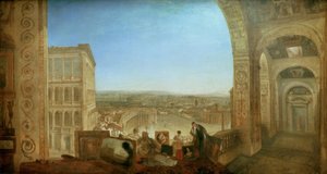 Roma, desde el Vaticano. Rafael acompañado por La Fornarina de Joseph Mallord William Turner