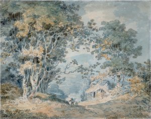 Campesinos en un camino rural en Hindhead, Surrey de Joseph Mallord William Turner