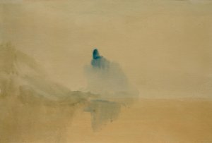 Castillo en la orilla de un lago de Joseph Mallord William Turner