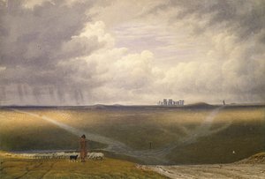 Stonehenge-Un día lluvioso de Joseph Mallord William Turner