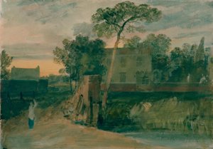 Casa del Ferry de Syon, Isleworth, atardecer de Joseph Mallord William Turner