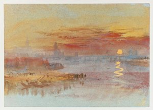 El atardecer escarlata de Joseph Mallord William Turner