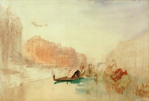 Los escalones de Santa Maria della Salute, mirando hacia el Gran Canal de Joseph Mallord William Turner
