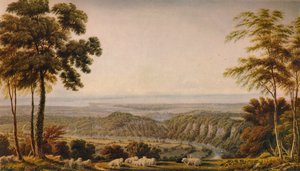 Vista desde el Acantilado Wyndd, cerca de Chepstow - Mañana, c1820 de Joseph Mallord William Turner