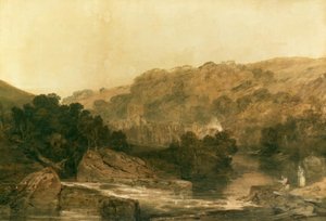 Vista de la Abadía de Brinkburn, Northumberland de Joseph Mallord William Turner