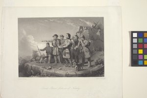 La primera visión de Kentucky de Daniel Boone de William Tylee (after) Ranney