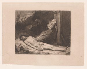 María y Juan el Bautista afligidos por el cuerpo de Cristo de William Unger