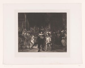 Vision nocturna Oficiales y otros pistoleros del Distrito II en Amsterdam liderados por el Capitán Frans Banninck Cocq y el Teniente Willem van Ruytenburch, conocidos como la 