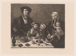 Retrato de Pieter Jan Foppesz. y Alijd van Beresteyn con sus hijos de William Unger