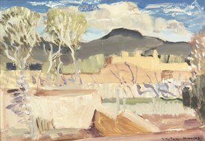 Taos (óleo sobre tabla) de William Victor Higgins