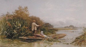Tramperos de anguilas en el Támesis, c.1870
