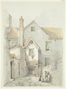 Casa antigua que estaba cerca de la Catedral de Bristol de William W. Wheatley