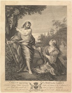 Cristo apareciendo a María en el jardín, antes de 1766