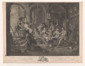Interior con empresa de fumadores y bebidas. Un entretenimiento flamenco (título sobre el objeto) Pinturas principales de Inglaterra (título de la serie) Las pinturas más importantes de Inglaterra (título de la serie) de William Walker