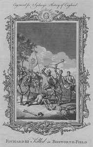 Ricardo III muerto en Bosworth-Field, 1773 de William Walker