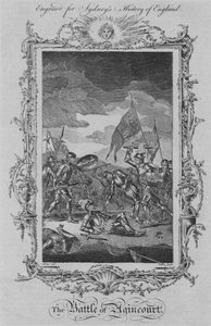 La Batalla de Agincourt, 1773 de William Walker