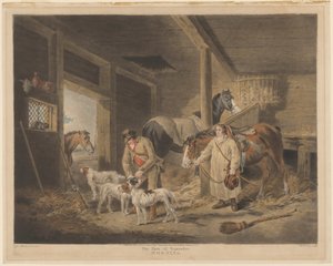 El primero de septiembre, mañana de William Ward after George Morland