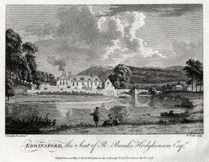 Edwinsford, la residencia de R Banks Hodgkinson Esq, Carmarthenshire, 1776