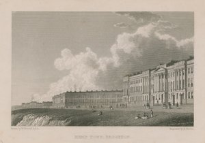 Vista general de Kemp Town en Brighton de William Westall