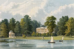 Casa Hampton, grabado por Richard Gilson Reeve, publicado 1828