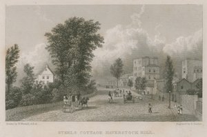 La cabaña de Sir Richard Steele, Haverstock Hill de William Westall