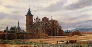 Astorga (litografía en color) de William Wiehe Collins