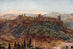 Granada, la Alhambra (litografía en color)