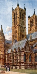 Lincoln, las Torres del Oeste (litografía en color) de William Wiehe Collins