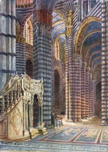 Siena. El Arco de San José (litografía en color)