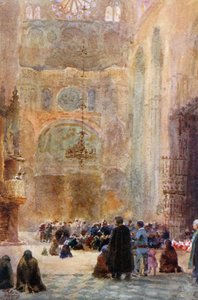 Toledo, el transepto sur (litografía en color) de William Wiehe Collins