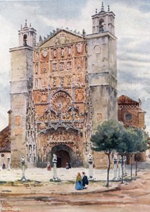 Valladolid, San Pablo (colour litho) de William Wiehe Collins