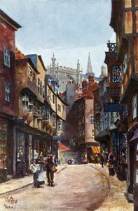 York, Stonegate (litografía en color) de William Wiehe Collins