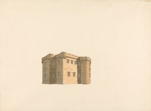 Castillo de Cluny, Aberdeenshire, Escocia: Perspectiva de William Wilkins