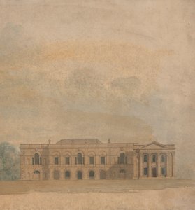 Alzado de una propuesta de diseño para Cambridge Colleges