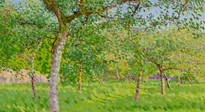 Huerto en otoño, 2020 (óleo sobre lienzo) de William Wilkins