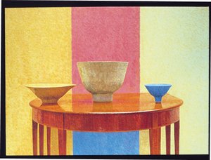 Naturaleza muerta, tres cuencos de Lucie Rie de William Wilkins