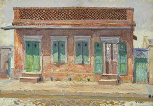 Casa en la calle Dumaine, Nueva Orleans, c.1904 de William Woodward