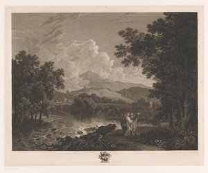 Paisaje con Cicerón a orillas de un río cerca de su villa
