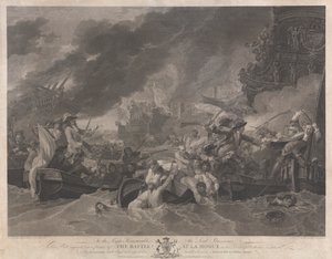 La batalla de La Hogue de William Woollett